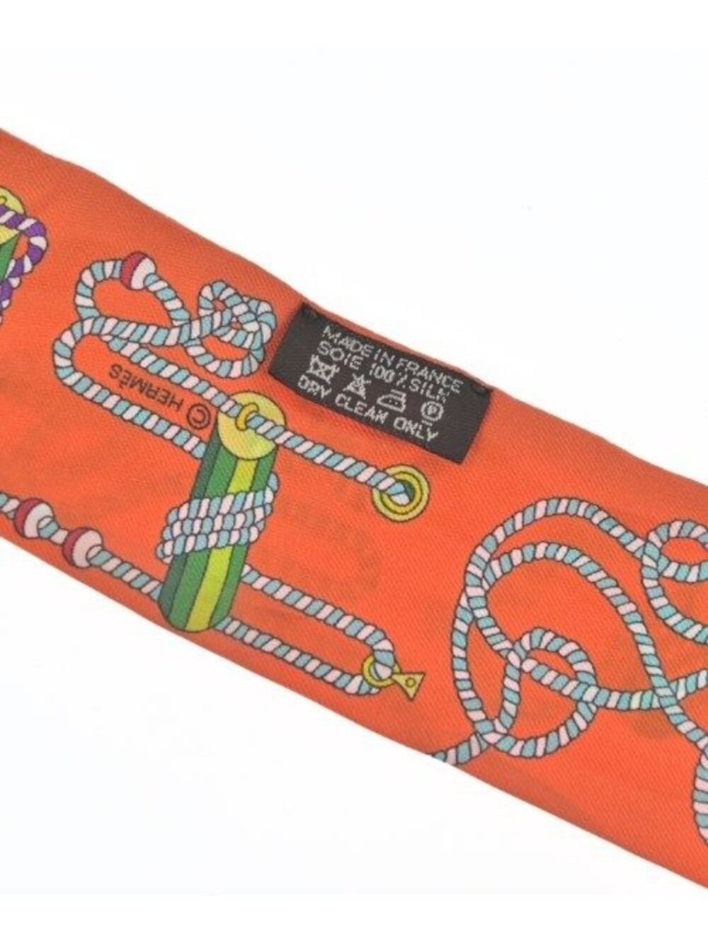 Hermes Bandana Scarf Orange - Picture 5 of 7